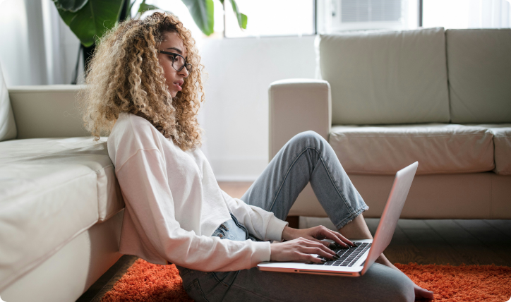 Person using laptop